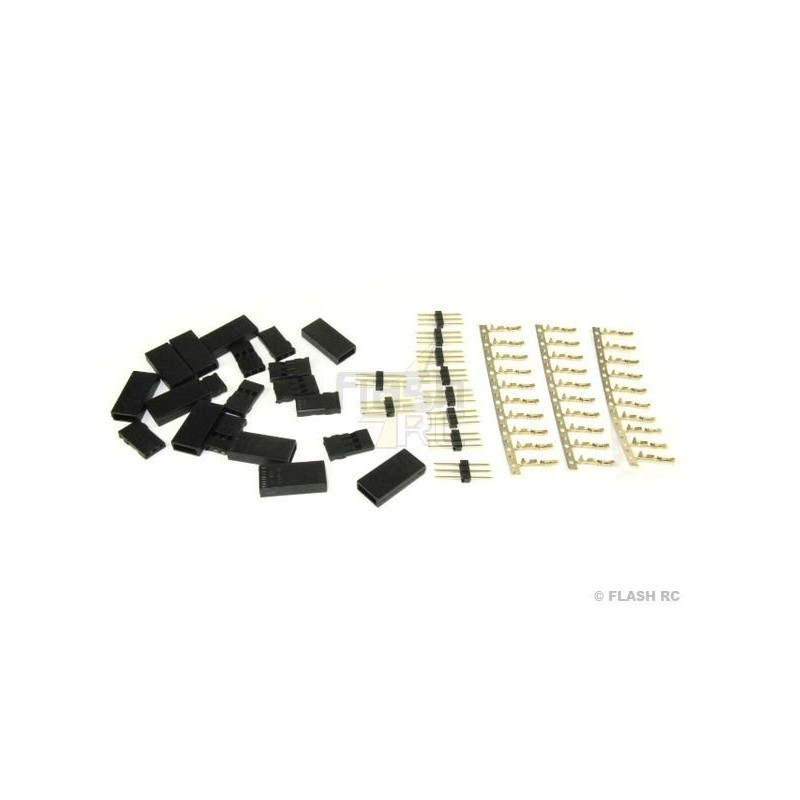 Crimp / Solder Sockets - JR/UNI Socket (10pcs) Muldental - FLASH RC
