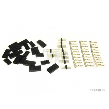 Crimp / Solder Sockets - JR/UNI Socket (10pcs) Muldental - FLASH RC