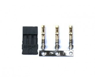 Crimp / Solder Sockets - JR/UNI male socket (10pcs) Muldental - FLASH RC
