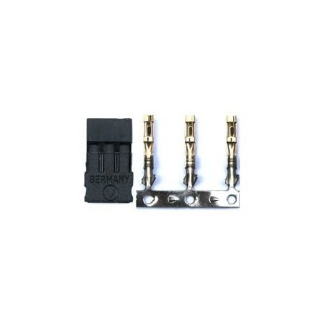 Crimp / Solder Sockets - JR/UNI macho socket (10pcs) Muldental - FLASH RC