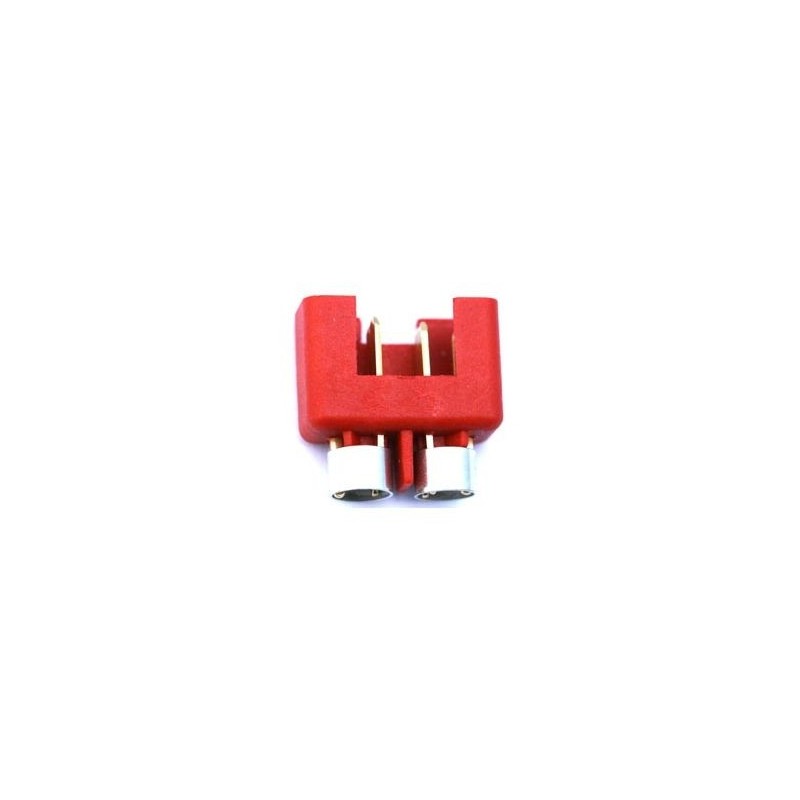 Spina MPX - Spina MPX 6 pin maschio rosso alta potenza + anello (1pc) Muldental - FLASH RC