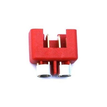 Prise MPX - Prise MPX 6 pins rouge male haute puissance + anneau (1pc) Muldental - FLASH RC