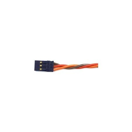 Servo cables - JR male plug 100cm 0.25mm² Silicone Blue Muldental plug - FLASH RC