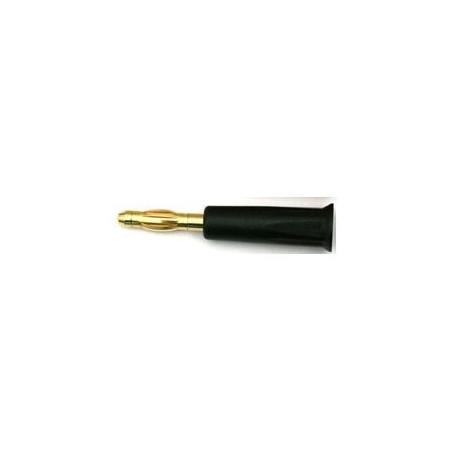 Bananenstecker - Bananenstecker 4mm schwarz vergoldet hohe Qualität Muldental - FLASH RC