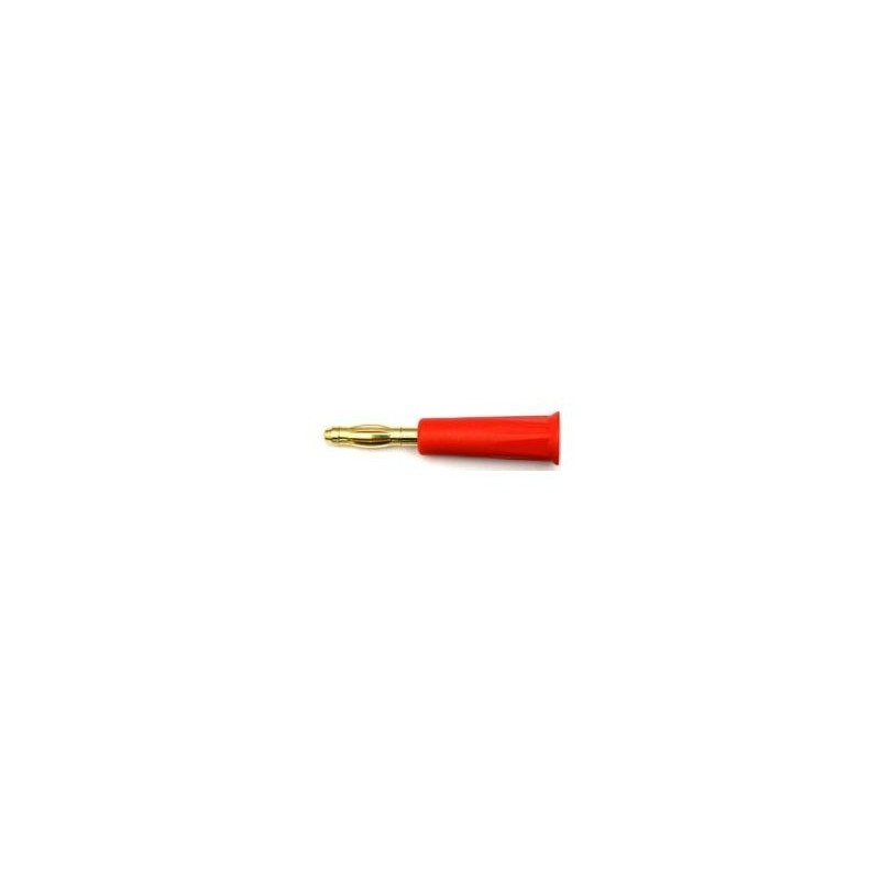 Bananenstecker - Bananenstecker 4mm rot vergoldet hohe Qualität Muldental - FLASH RC
