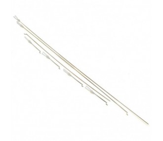 Fittings (parts) - E-Flite P-51D 1.2m - Linkage set with clevis EFL8222 - FLASH RC