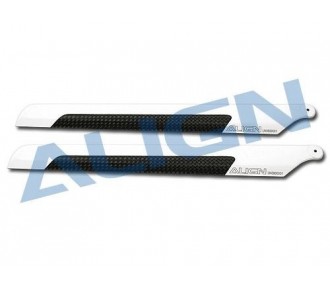 T-REX 250 - HD200B - Pales carbone L=205mm - TREX 250 Align - FLASH RC