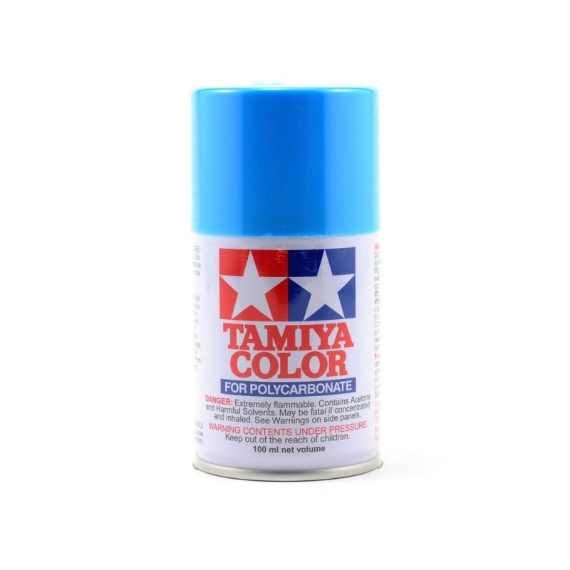 Pinturas acrílicas AS 100ml TAMIYA - Pintura en aerosol 100ml para LEXAN Tamiya PS3 azul claro - FLASH RC