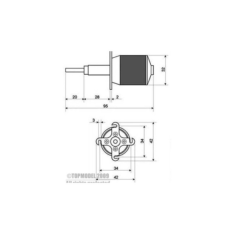 Outrunner - XPower XC3522/5 LS 165g kV1000 special glider - FLASH RC