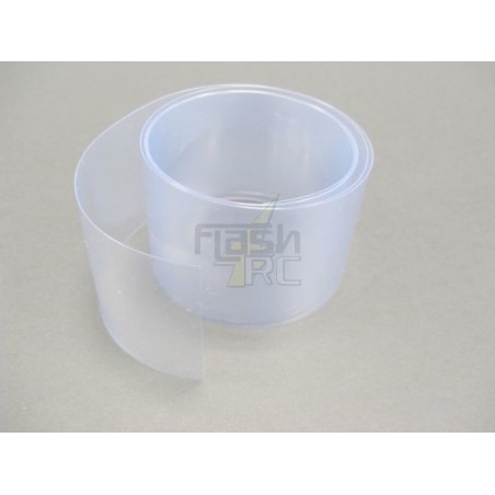 Gaines thermo pour accus - Gaine thermorétractable PVC (ratio 2:1) l=45mm / Ø29mm transparent (1m) Muldental - FLASH RC