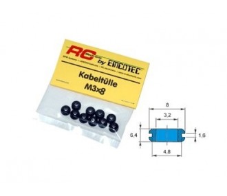 Gestión de cables - Gestión de cables 3x8mm (20pcs) Emcotec - FLASH RC