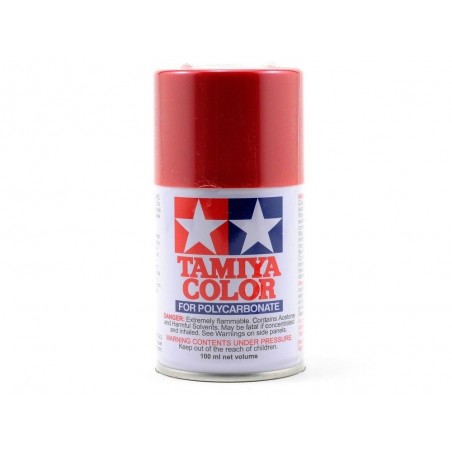 Acrylic paints AS 100ml TAMIYA - Aerosol paint 100ml for LEXAN Tamiya PS15 red metal - FLASH RC