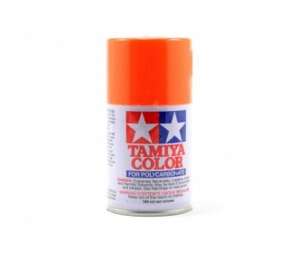 Pinturas acrílicas AS 100ml TAMIYA - Pintura en aerosol 100ml para LEXAN Tamiya PS24 naranja fluorescente - FLASH RC