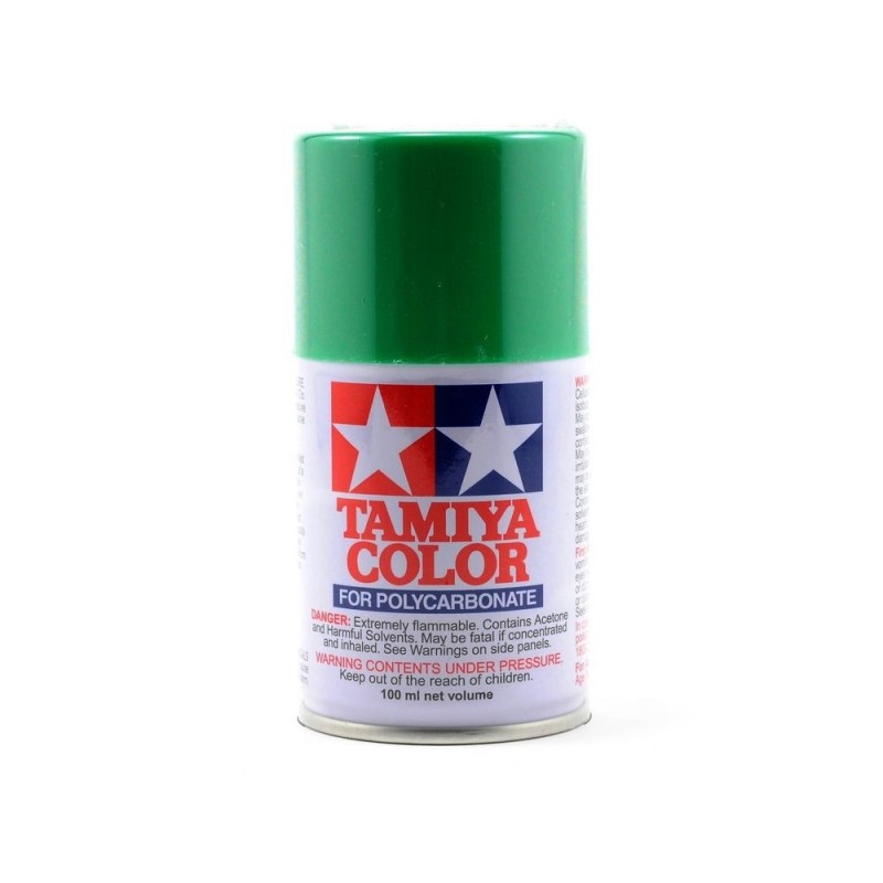 Pintura acrílica AS 100ml TAMIYA - Pintura en aerosol 100ml para LEXAN Tamiya PS25 Verde Brillante - FLASH RC