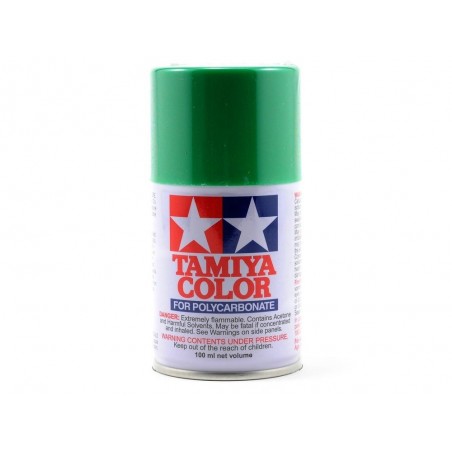 Peinture aérosol 100ml pour LEXAN Tamiya PS25 Vert brillant - FLASH RC