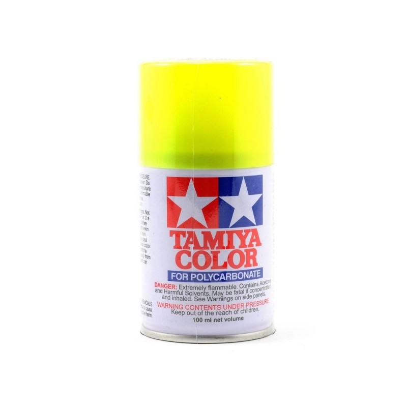 Acrylic paints AS 100ml TAMIYA - Aerosol paint 100ml for LEXAN Tamiya PS27 fluorescent yellow - FLASH RC