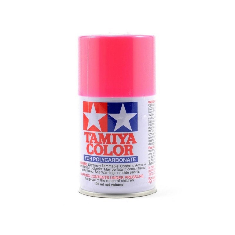 Vernici acriliche AS 100ml TAMIYA - Vernice aerosol 100ml per LEXAN Tamiya PS29 rosa fluorescente - FLASH RC