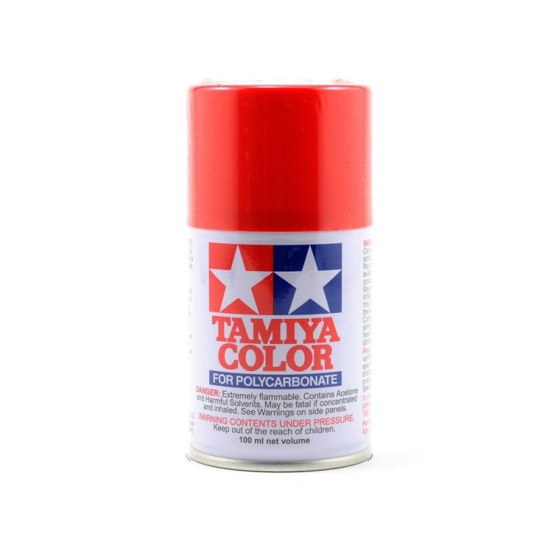Acrylic paints AS 100ml TAMIYA - Aerosol paint 100ml for LEXAN Tamiya PS34 red Ferrrari - FLASH RC