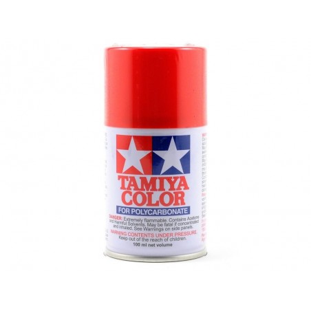 Acrylfarbe AS 100ml TAMIYA - Sprühfarbe 100ml für LEXAN Tamiya PS34 rot Ferrrari - FLASH RC