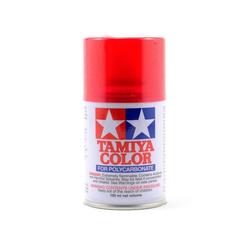AS Acrylfarbe 100ml TAMIYA - Sprühfarbe 100ml für LEXAN Tamiya PS37 Transluzentes Rot - FLASH RC