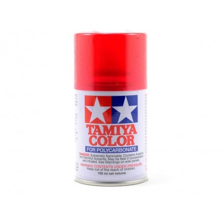 Peinture aérosol 100ml pour LEXAN Tamiya PS37 rouge translucide - FLASH RC