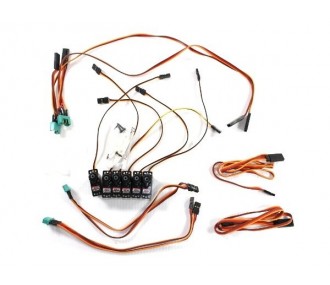 Piezas electrónicas y accesorios - M6/UNI Funray servo and cable set (complete) Multiplex - FLASH RC 2