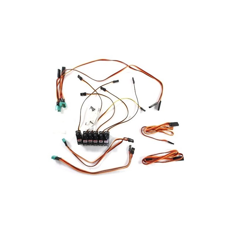 Electronic parts and accessories - M6/UNI Funray servo and cable set (complete) Multiplex - FLASH RC
