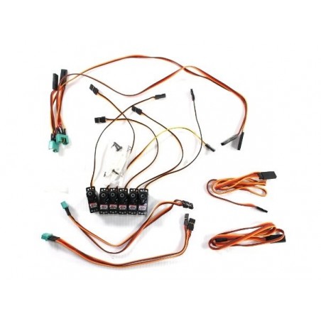 Parti elettroniche e accessori - Set di cavi e servi M6/UNI Funray (completo) Multiplex - FLASH RC