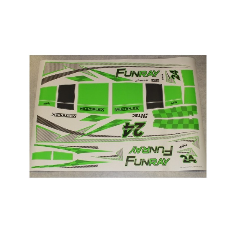 Deko-Bögen - Funray-Stickerbogen - FLASH RC