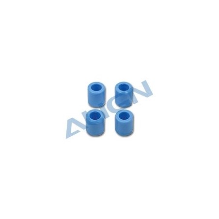 T-REX 500 - H50052AT - Protections noires  patins (4pcs) - TREX 500 Align - FLASH RC