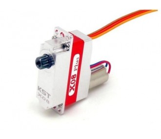 Servos - Servo micro KST X08 PLUS MG HV (9.5g, 5.3kg.cm, 0.09s/60°) - FLASH RC