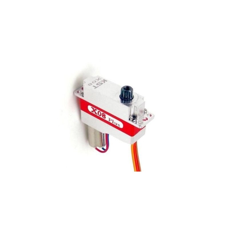 Servos - Servo micro KST X08 PLUS MG HV (9.5g, 5.3kg.cm, 0.09s/60°) - FLASH RC