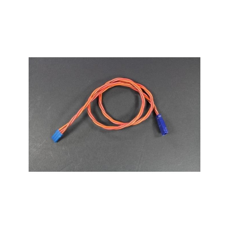 Servo extensions - Servo extension 50cm JR 0,50mm² twisted Silicone Muldental - FLASH RC