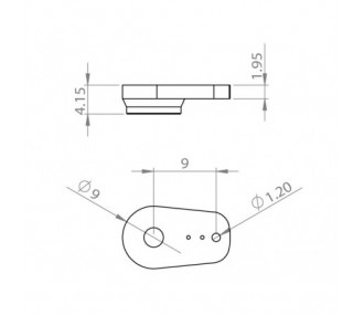 Servo-Lagerung - Kurze Metall-Lagerung DS450/480, DS/HV6100, DS6125, DS95, HV6130, HBL6625 MKS (2 Stck.) - FLASH RC 2