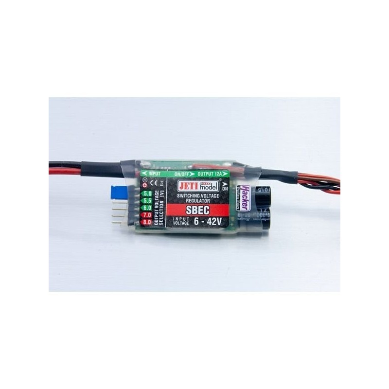 Interruttore Bec - Interruttore Bec S BEC 10A - 5/8V - Jeti - FLASH RC
