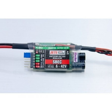 Interruptor Bec - Interruptor Bec S BEC 10A - 5/8V - Jeti - FLASH RC