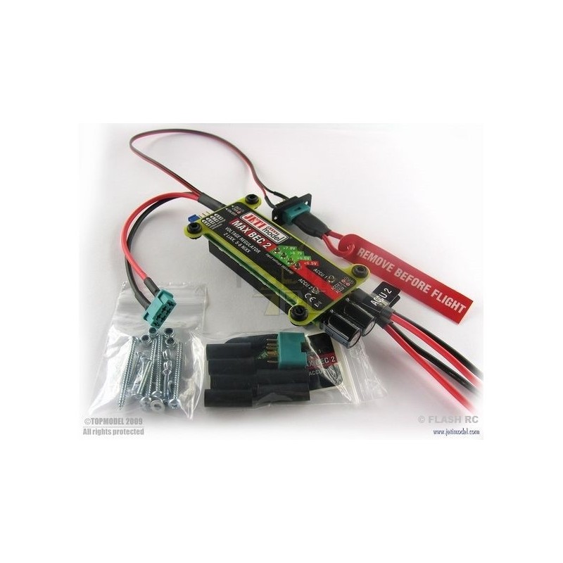 Dual power supplies - Jeti MAX BEC 2 - 12A - FLASH RC