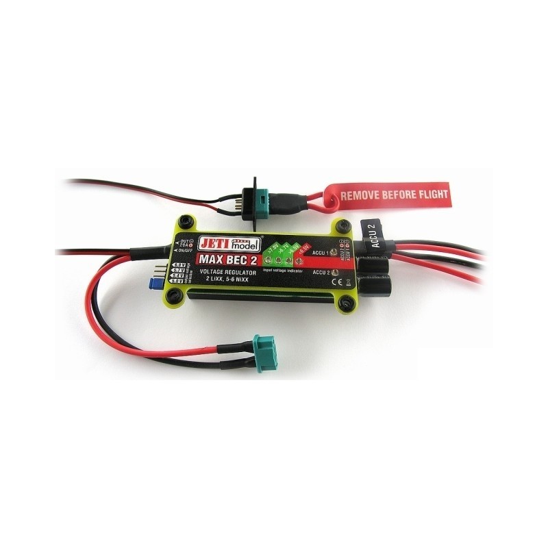Dual power supplies - Jeti MAX BEC 2 - 12A - FLASH RC
