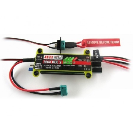 Dual power supplies - Jeti MAX BEC 2 - 12A - FLASH RC