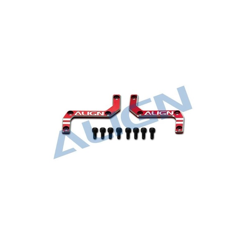 T-REX 450 L DOMINATOR - H45B008AXT - 450L Metal Shapely Placa De Refuerzo Y Conjunto De Tirantes ALINEAR - FLASH RC