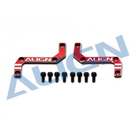 T-REX 450 L DOMINATOR - H45B008AXT - 450L Metal Shapely Placa De Refuerzo Y Conjunto De Tirantes ALINEAR - FLASH RC