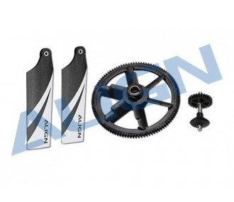 T-REX 450 L DOMINATOR - H45G004XXT - 104T 28T Autorotation Tail Drive Upgrade Set TREX-450L ALIGN - FLASH RC