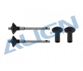 T-REX 470 L - H47T028XXT - 470LT Torque Tube Rear Drive Gear Set ALIGN - FLASH RC