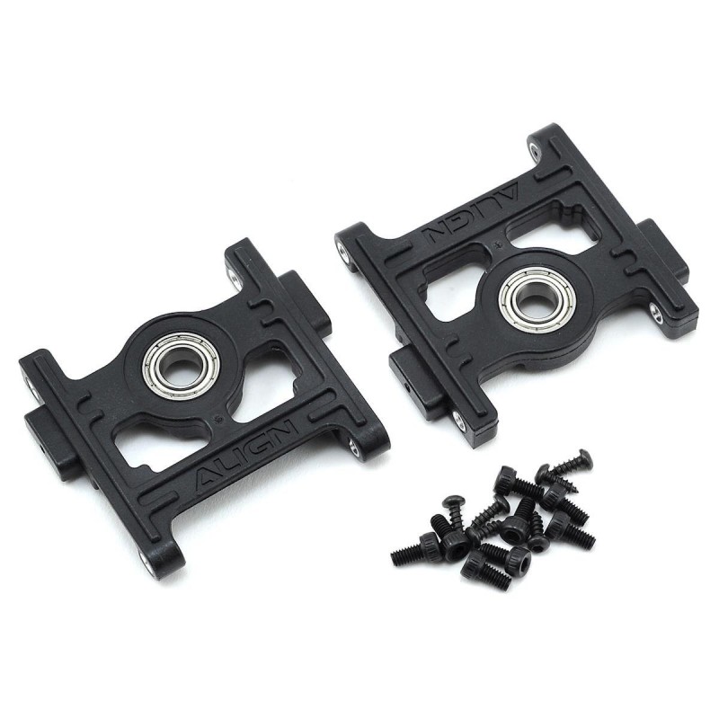 T-REX 470 L - H47B006XXT - 470L Plastic Main Shaft Bearing Block ALIGN - FLASH RC