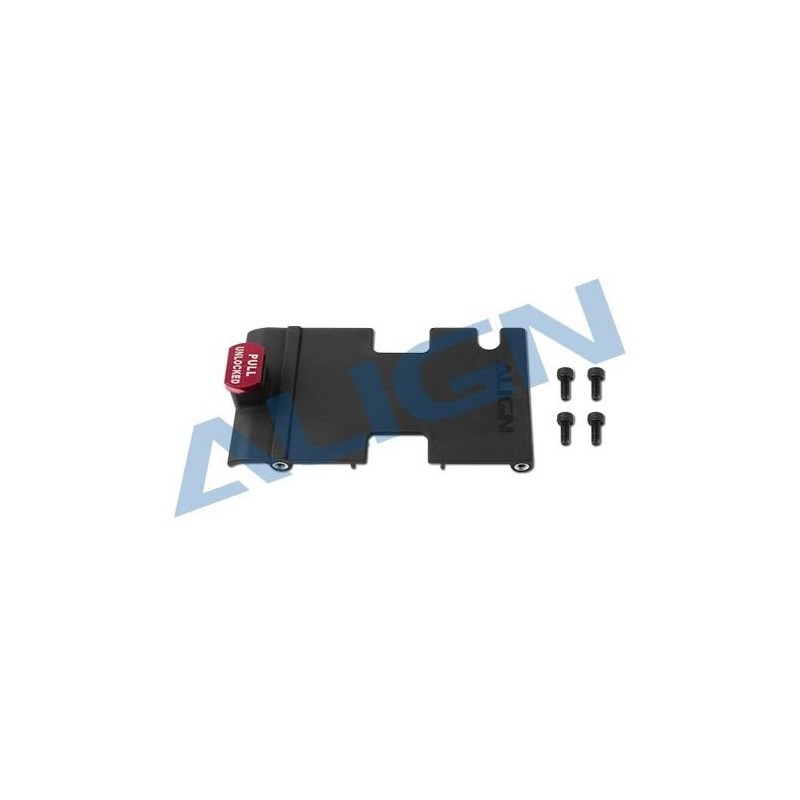 T-REX 470 L - H47B011XXT - 470L Brushless ESC Mounting Plate Set ALIGN - FLASH RC