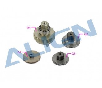 T-REX 550L - HSP82501 - DS825 Servo Gear Set ALIGN - FLASH RC