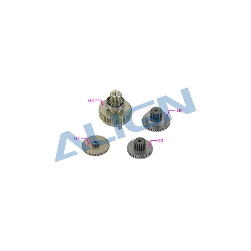 T-REX 550L - HSP82501 - DS825 Servo Gear Set ALIGN - FLASH RC