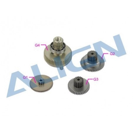 T-REX 550L - HSP82501 - DS825 Servo Gear Set ALIGN - FLASH RC
