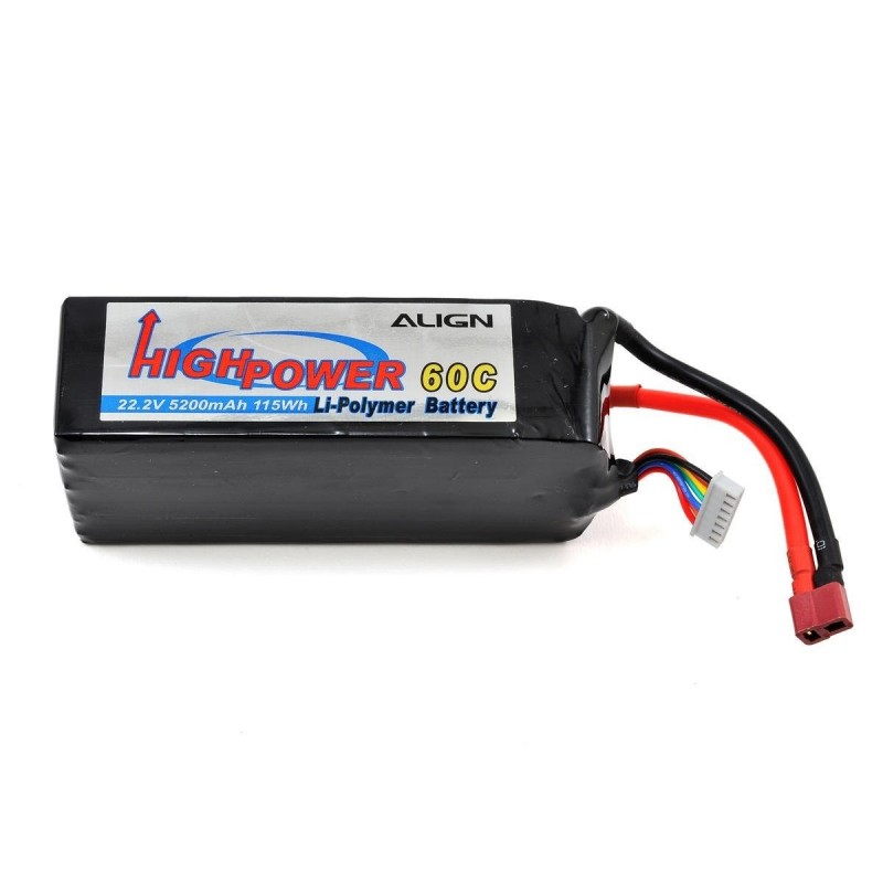 T-REX 550L - HBP26004 - 6S1P 22.2V 2600mAh/50C ALIGN - FLASH RC