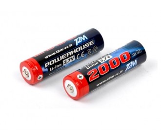 T4933/19 - Accus Li-Ion 3,7V 2000mah (2 pcs) - Pirate Tracker/Booster/Dune/Ripper - FLASH RC
